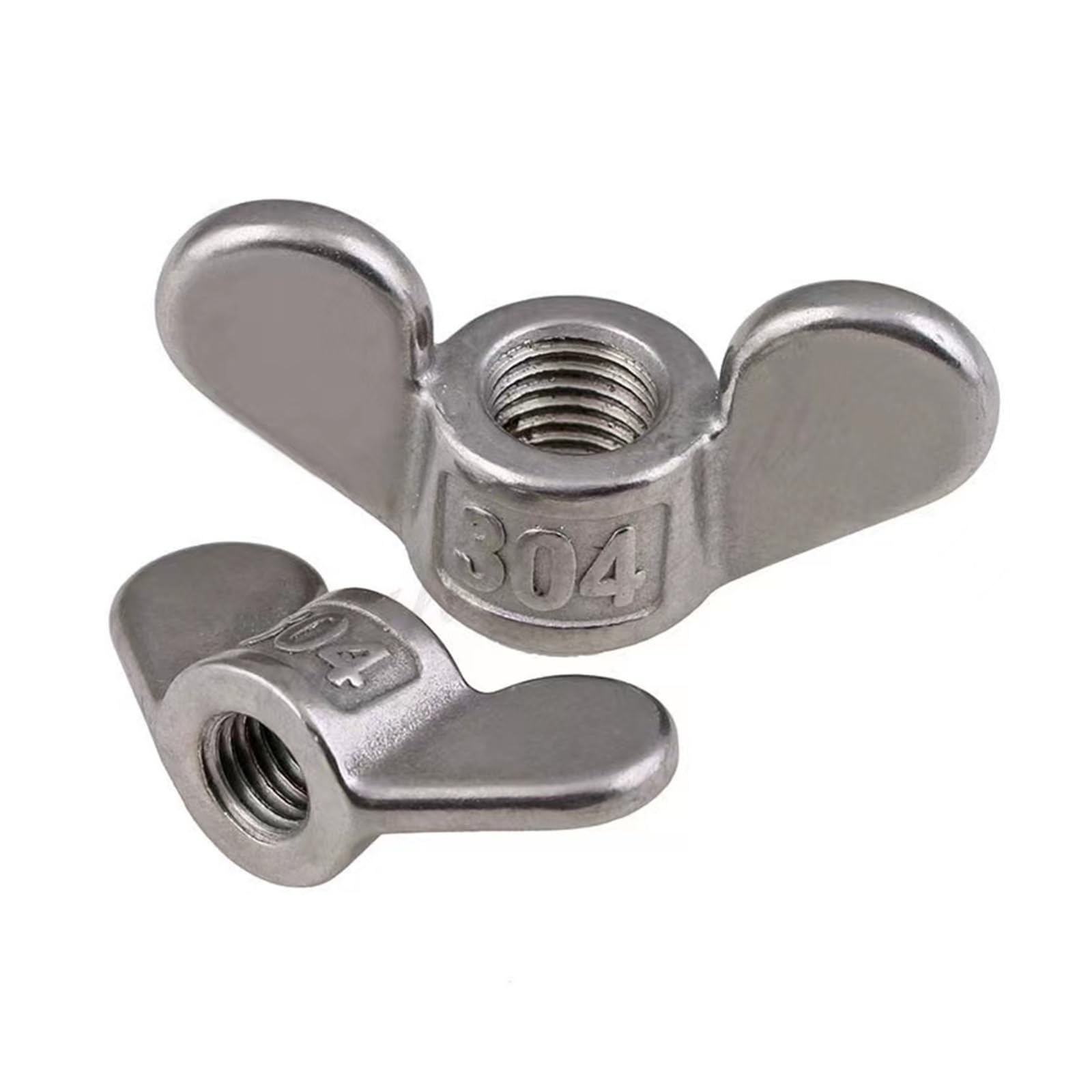 BREAKA Flügelmuttern. Flügelmuttern aus Edelstahl A2. Mutter M16 handfest anziehen (Color : 5pcs, Size : M16)