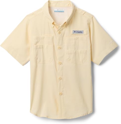 Columbia Tamiami - Camiseta de Manga Corta para niños y bebés, Lavado de limón, 