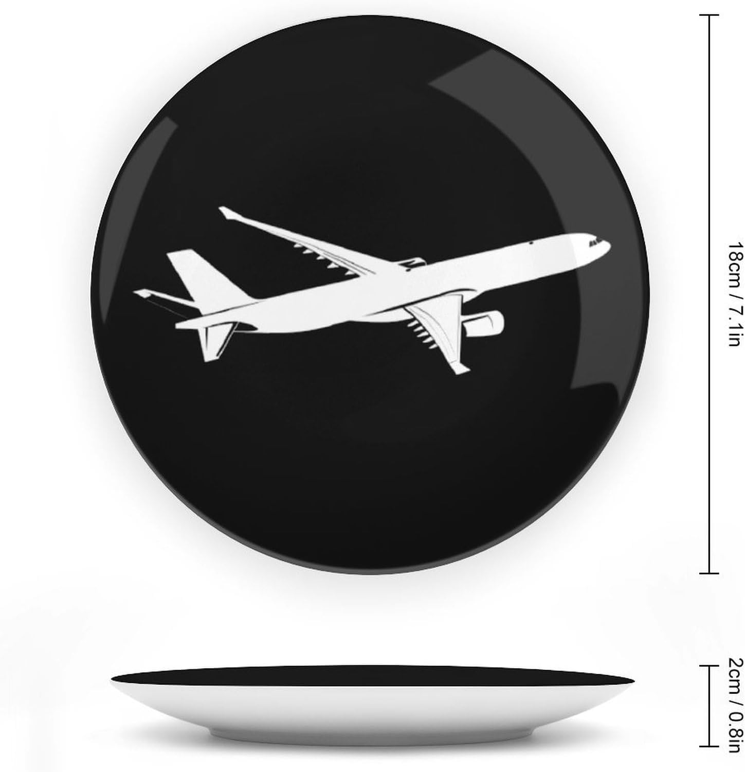 Airplane Jet Bone China Decorative Porcelain Plates Dinnerware Ornaments