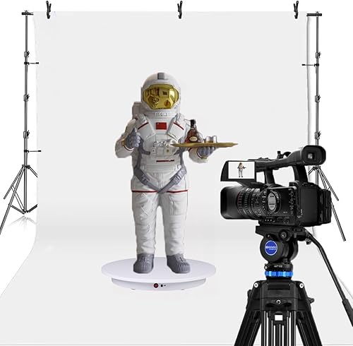 Miniatura 4 de JAYEGT Soporte de exhibición giratorio motorizado, carga de 330 libras, tocadiscos eléctricos giratorios de 360 grados para exhibición de productos,