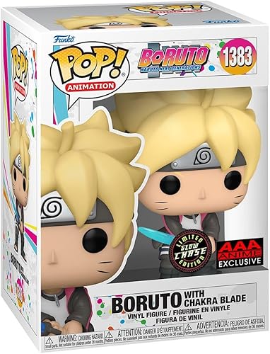 Miniatura 4 de Funko Pop! Animación: Boruto - Naruto Next Generations Boruto con Chakra Blade Glow-in-The-Dark Chase AAA Anime Exclusivo incluido con un protector