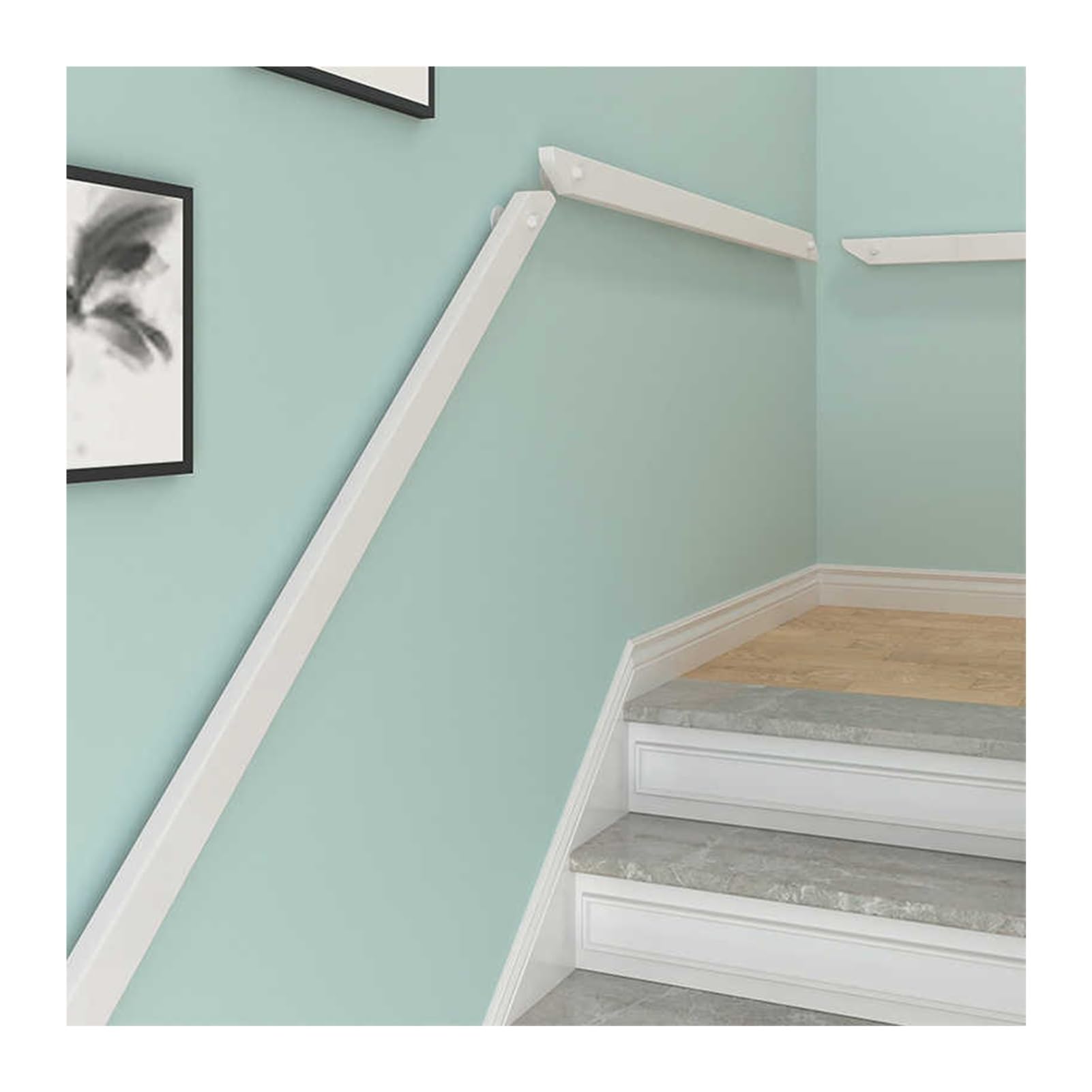 Barre d'appui antidérapante en bois de sécurité pour escalier et couloir de maison