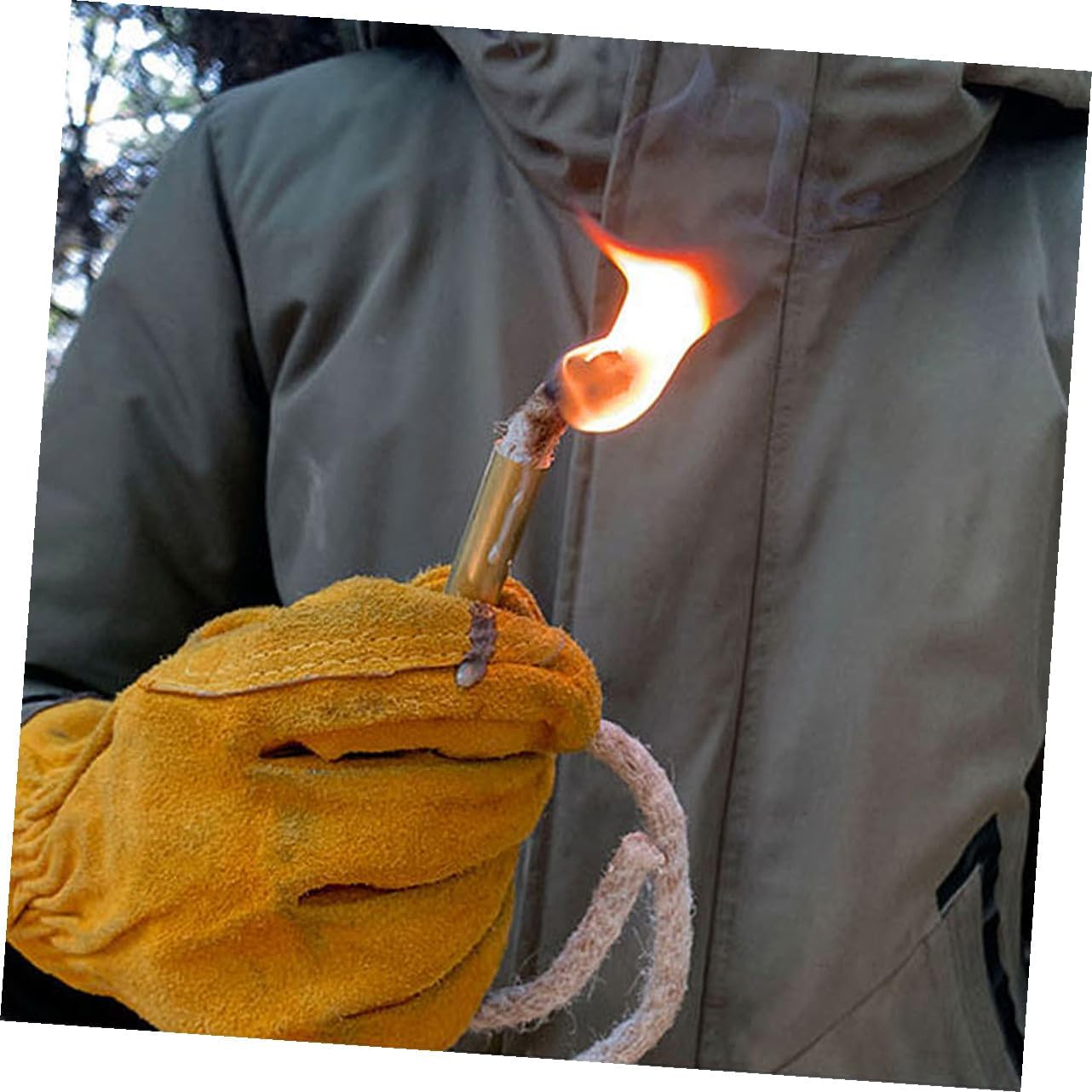 VALICLUD 2 Pcs Camping Flammable Wick Cords Fire Starter Rope Survival Outdoor Emergency Ignition Tool for Hiking and Camping