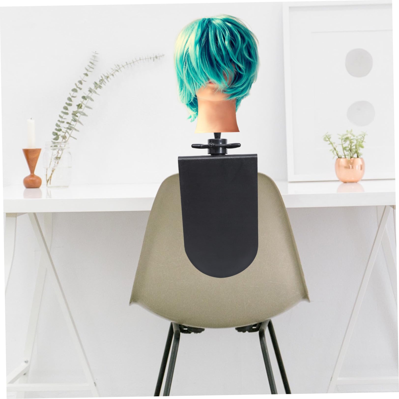 Mannequin-Kopf-Ständer, verstellbar, PP, schwarz, Perücken-Display-Halter für Hut-Display, geeignet für Friseurtraining