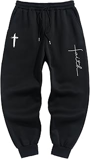 FUVYKOLMens Christian Sweatpant Graphic Christ in Pakistan