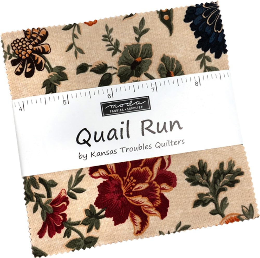 Quail Run Charm Pack By Kansas Troubles Quilters, 42 5-inch Precut Fabric Quilt Squares