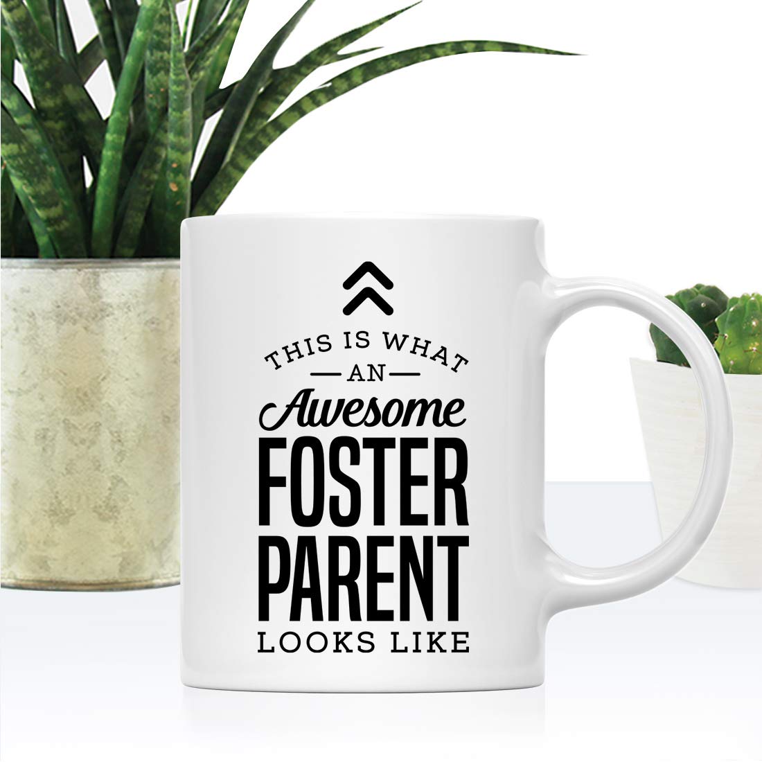 Andaz Press Taza de cerámica de 325 ml para café y té, regalo de agradecimiento, This is What an Awesome Foster Parent Looks Like, 1 paquete, ideas de regalo de cumpleaños, Navidad, compañero de