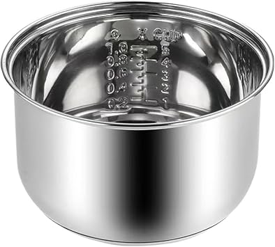 Rice Cooker Inner Pot, Compatible for Zojirushi NS-TSC10, FLYY-304 5.5 Cup Stainless Steel Rice Cooker Inner Bowl, Replacement Non Stick Inner Pot for Rice Cooker Multi Cooker