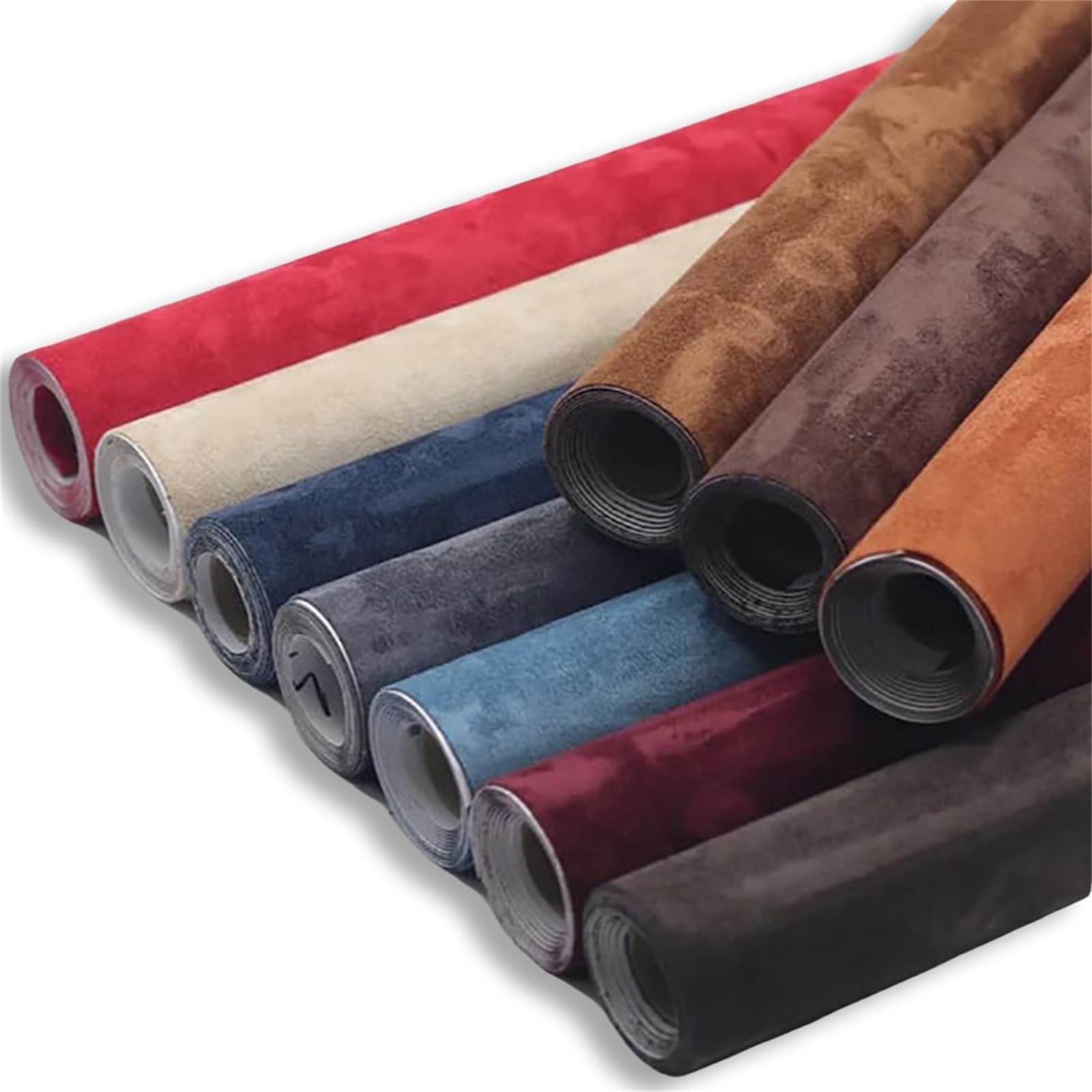 Alcantera Wrap Interior Wrap, Alcant-Era Wraps Fabric Self-Adhesive Adhesive Interior Headliner, Microfiber Suede Fabric Self-Adhesive Car Wrapping Film (Blue-1, 19.7x59in (50x150cm))