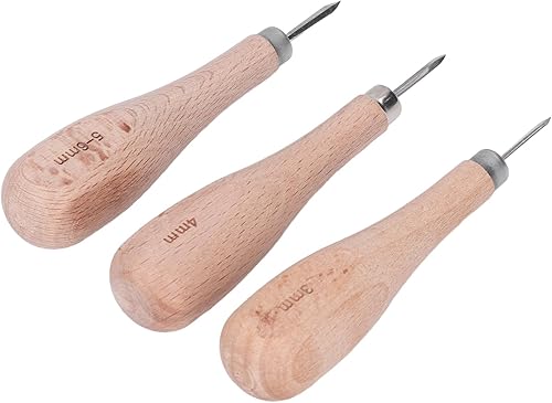 Miniatura 4 de Punzón de rombo, punzón incisivo de espaciado preciso profesional para costura de cuero para punzonado de cuero