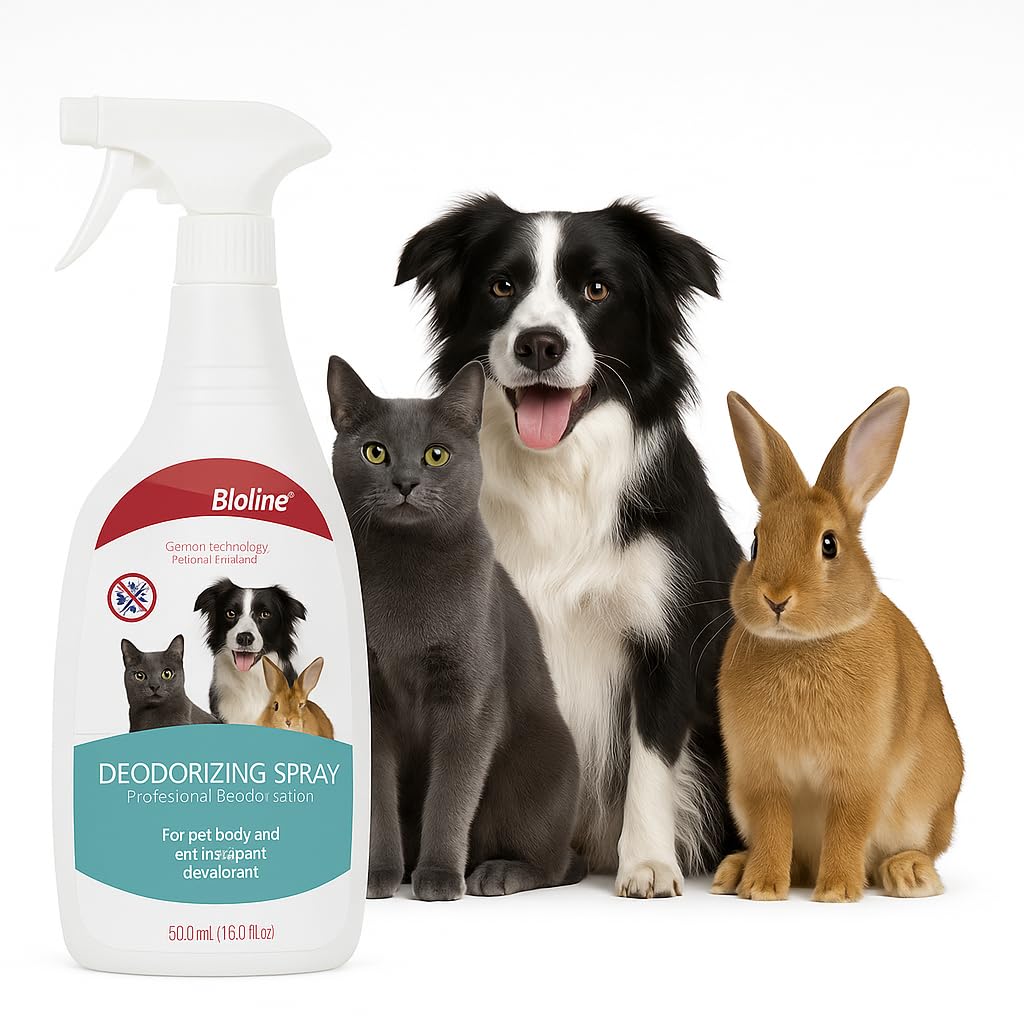 Dear Pet Deodorizing Spray for Dogs, Cats & Rabbits | Pet Odor Remover for Fur, Bedding & Air | Anti Smell Freshener Spray | 500ml Natural Enzyme Formula | Pet Grooming Essentials-image-2