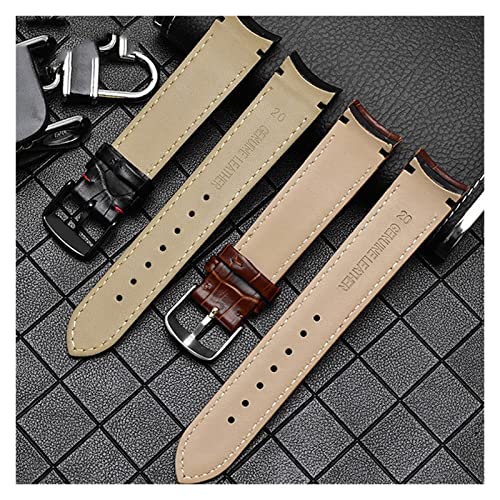 Bracelet de montre courbée 20mm en cuir pour remplacer Citizen BT0001-12E - 2