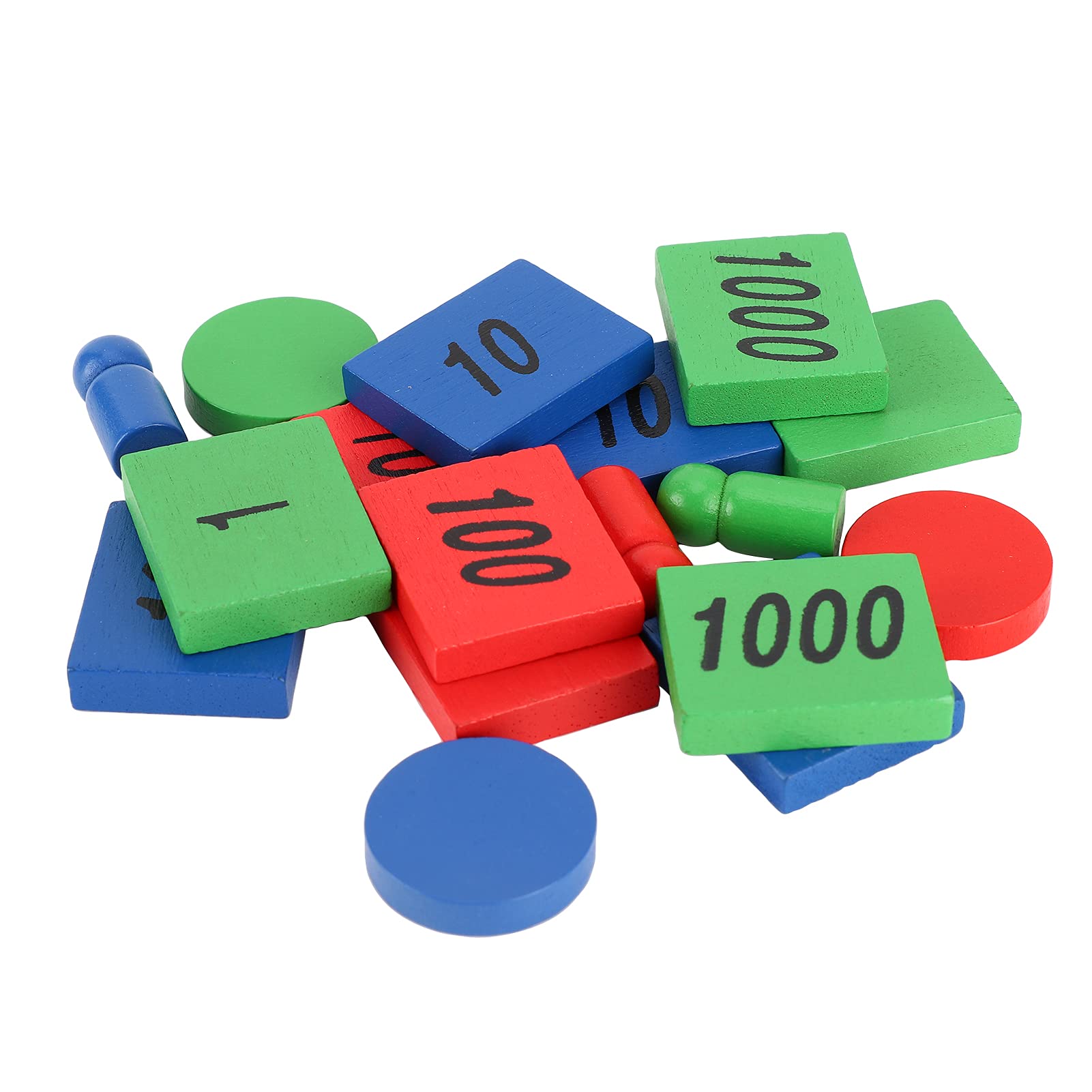Jeu De Timbres éducatifs En Bois Pour Bébé – Apprendre Les Chiffres 1, 10, 100, 1000 – Jouet Mathématique 3 Ans Et Plus