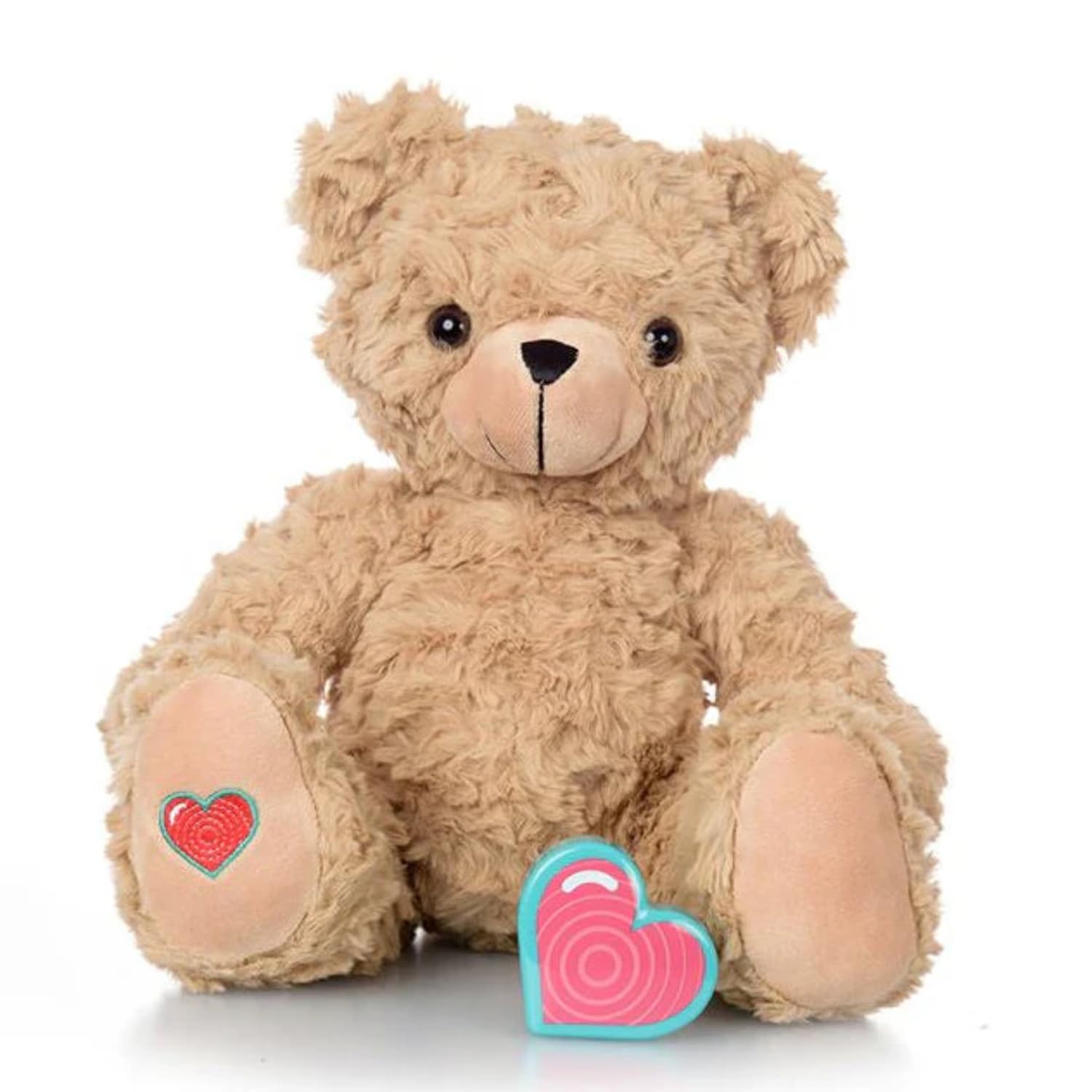 My Baby's Heartbeat Bear, Grabadora de voz digital regrabable de 20 segundos para recuerdo de latidos del corazón del bebé, recuerdo de embarazo (no es un dispositivo médico), color marrón