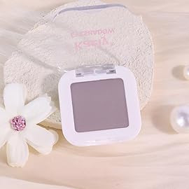 evpct Mauve Purple Matte Single Eye Shadow Palette Makeup for Older Women, Plum Lavender Purple Natural Cream Eyeshadow Palette for Green Eyes, High Pigment Mini Monochrome Eyeshadow