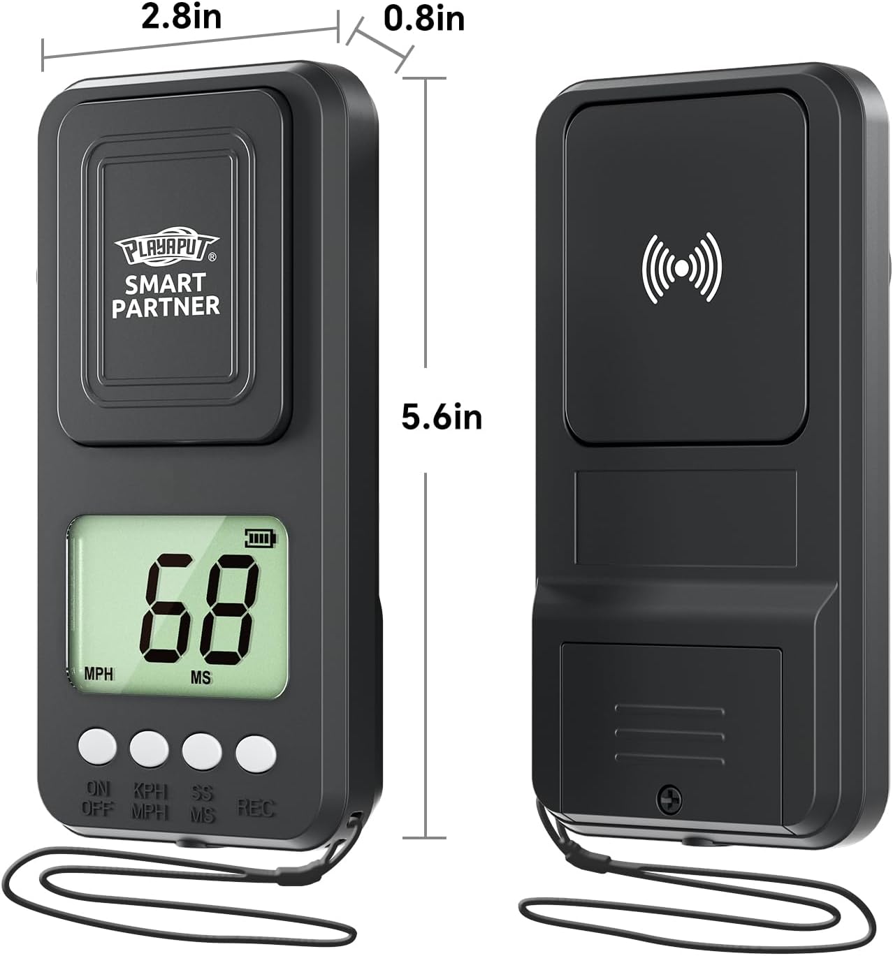 Portable Baseball Radar - Accurate Speed Gun with Lager LCD Display,Coaching Radar Gun for Swing&Pitching Training, Handheld Speed Sensors Baseball Speed Training Equipment for All Baseball Player