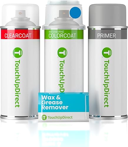 Miniatura 77 de TouchUpDirect 32J - Aerosol de pintura de retoque de obsidiana negra perla metálica compatible con Subaru Exact Match - Kit platino