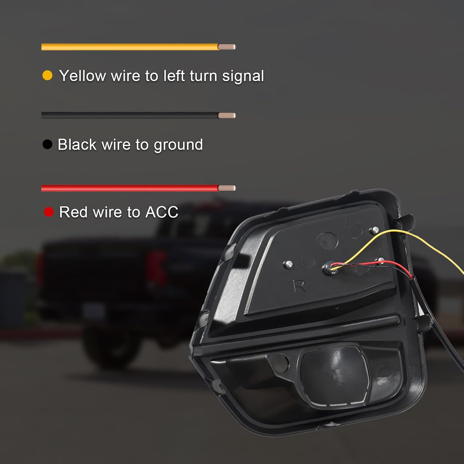 GearUp DRL Turn Signals for Chevy Colorado 2023-2026 Fog Lights Bezel White Daytime Running Lights Sequential Amber Turn Signals(Not Fit ZR2)