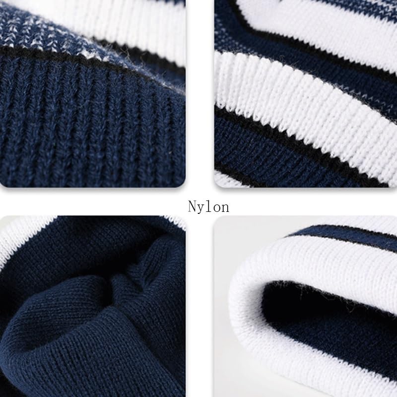 Warm Thick Knitted Hat Outdoor Ear Protection Men's Woolen Hats