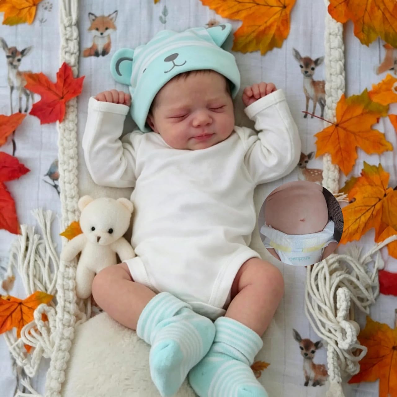 Reborn Lalka Baby 18 cali, realistyczna winylowa pełna sylwetka, 45 cm, niemowlęta dziewczynka, z korpusem z winylu, nadaje się do prania ręcznego, lalki Reborns, jak prawdziwe, prawdziwa
