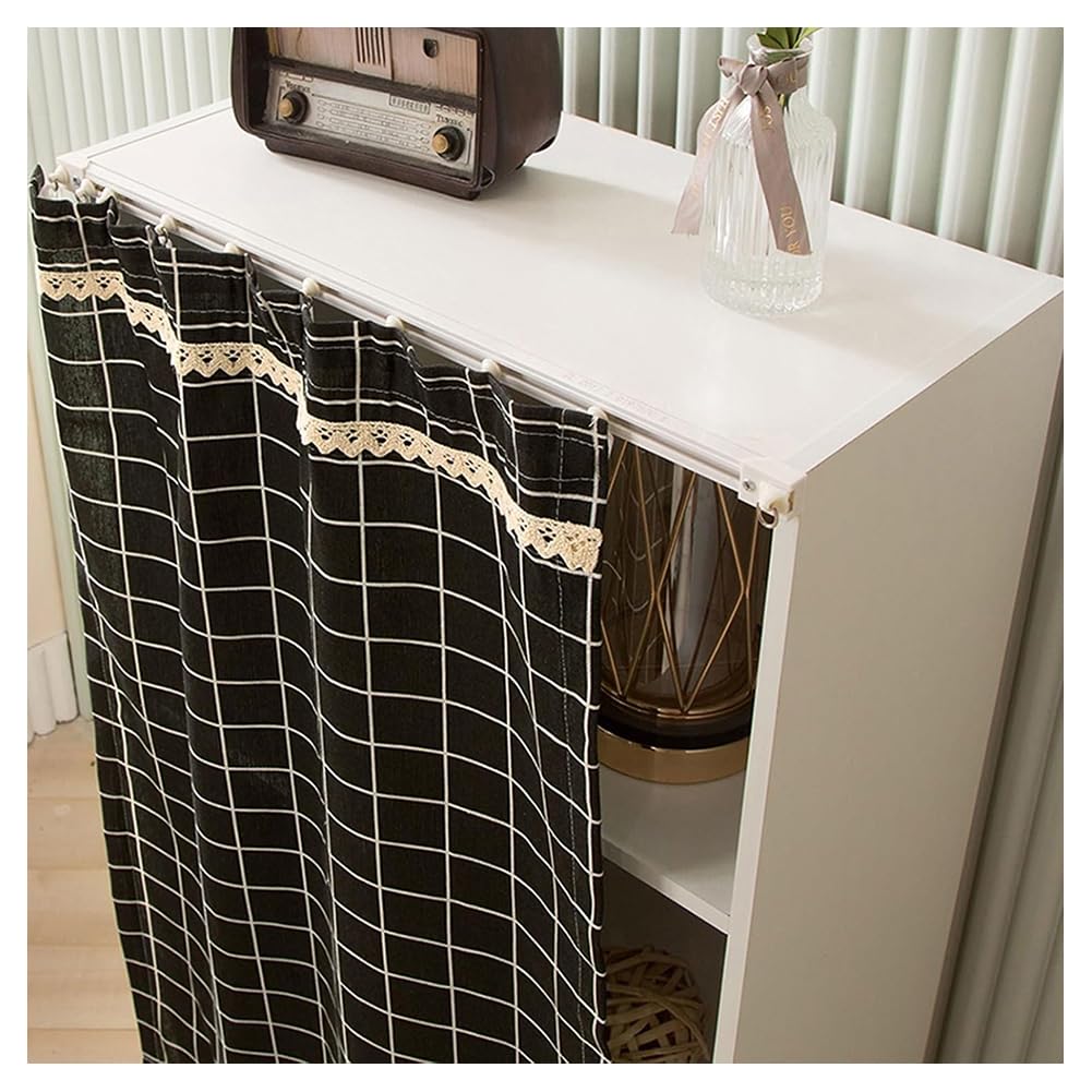 Cortina de ventana de cocina sin taladrar, ideal para bajo fregadero y baño