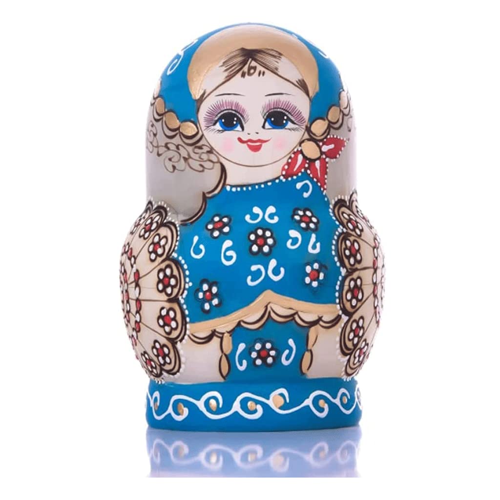 Matrioszka Russische Nesten Poppen Meisje Patroon 15 Pc Matryoshka Stapelen Geneste Set Houten Handgemaakte Baboushka Nesten Poppen voor Kinderen zabawny prezent