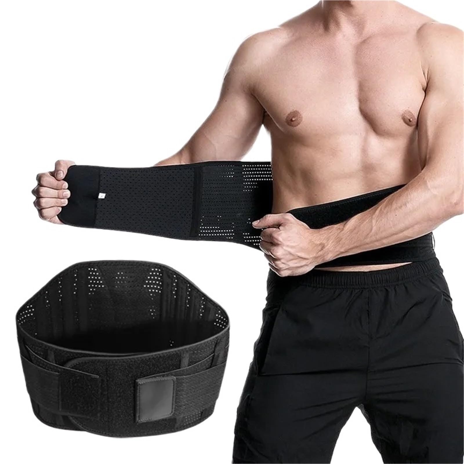 Gewichthebergürtel 1PC Doppel Volle Zurück Lenden Unterstützung Gürtel Taille Orthopädische Korsett Wirbelsäule Dekompression Taille