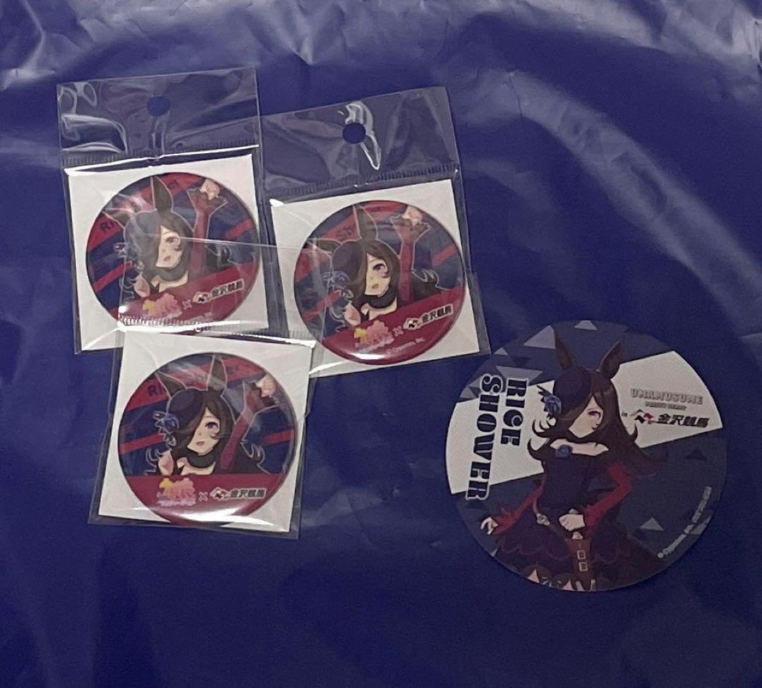 ウマ娘 ライスシャワー 缶バッジ 金沢競馬場 勝負服 コラボ ウマ娘