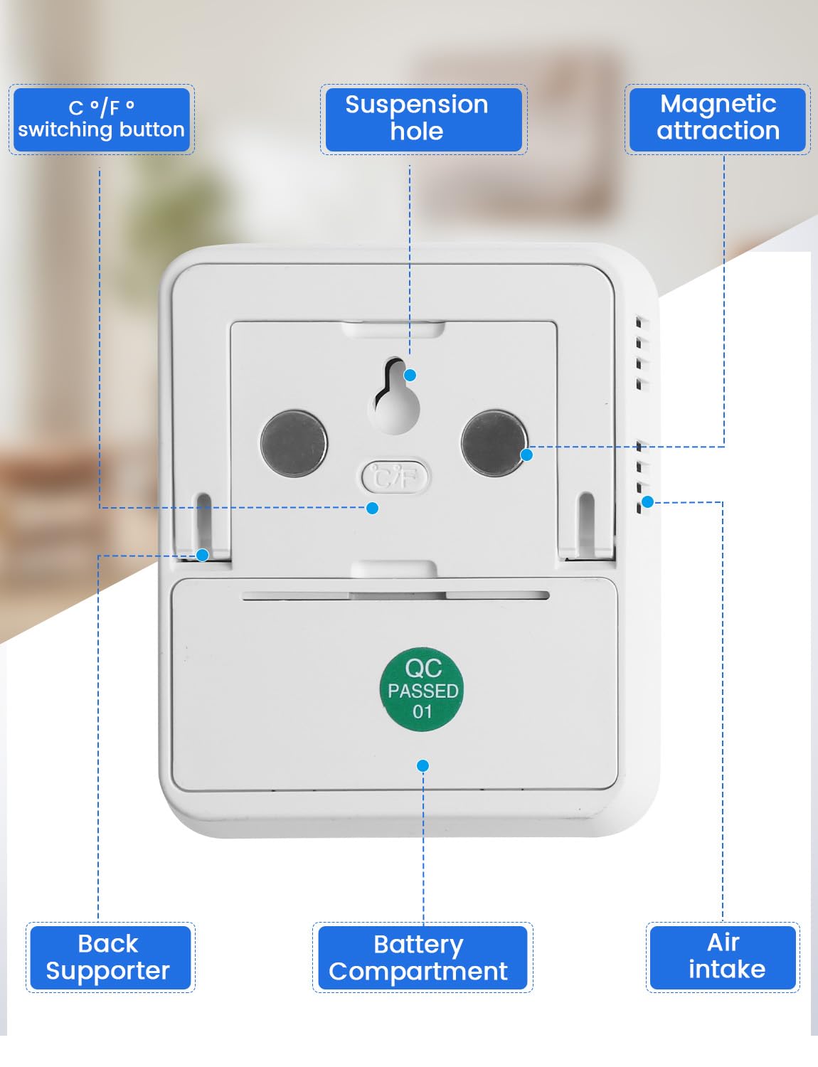 Houdian Digital Room Thermometer - Image 3