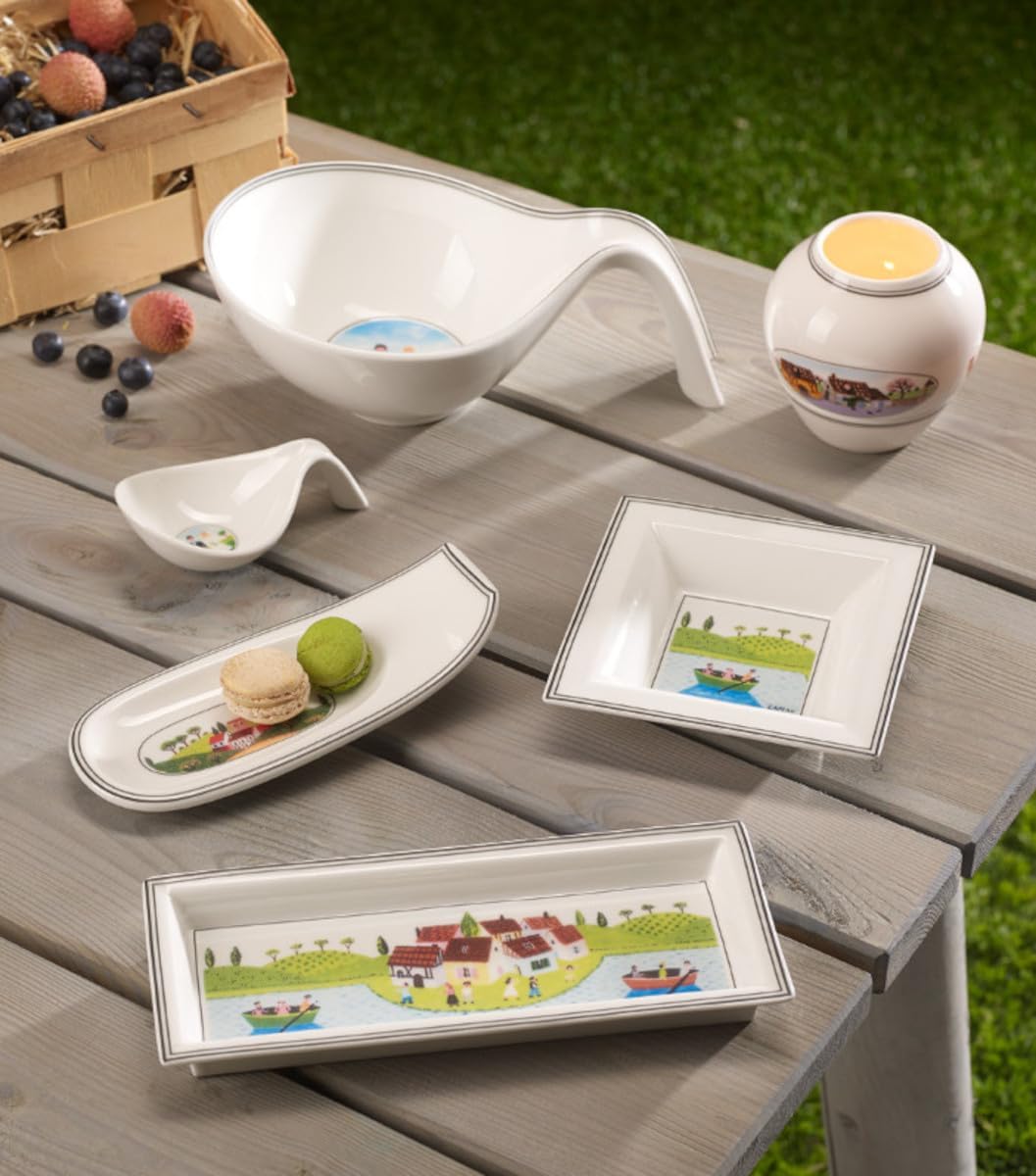 Villeroy & Boch Design Naif Gifts Rectangular Bowl, Multi-Colour