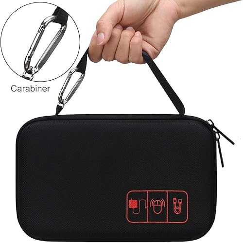 Miniatura 4 de Canboc Estuche organizador electrónico de viaje duro para MacBook cargador adaptador de corriente, cable, banco de alimentación de mouse, lápiz de