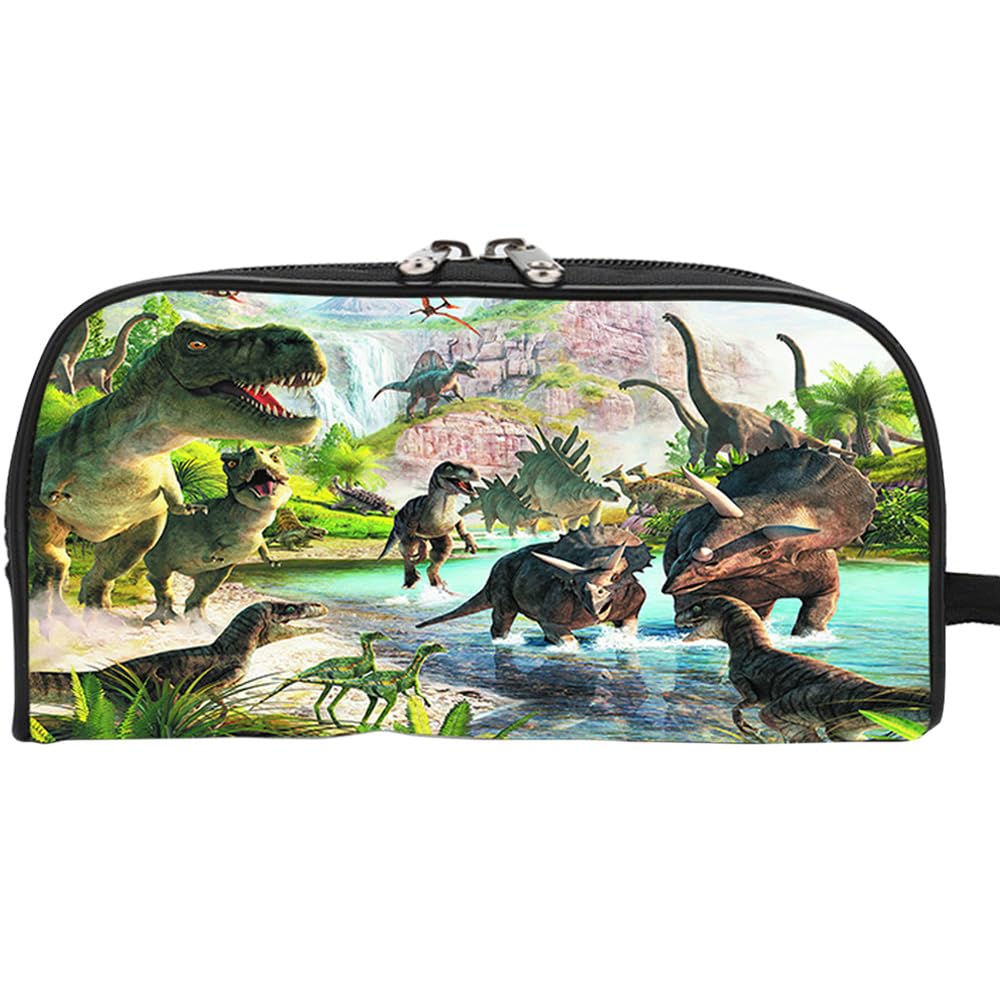 YGCHEN Estuche Escolar Dinosaurio Estuches de Lápices Niños Estuche Papelería Caja Gran Capacidad Estuche de Lápices Dinosaurios Bolsa de Lápiz para Estudiantes