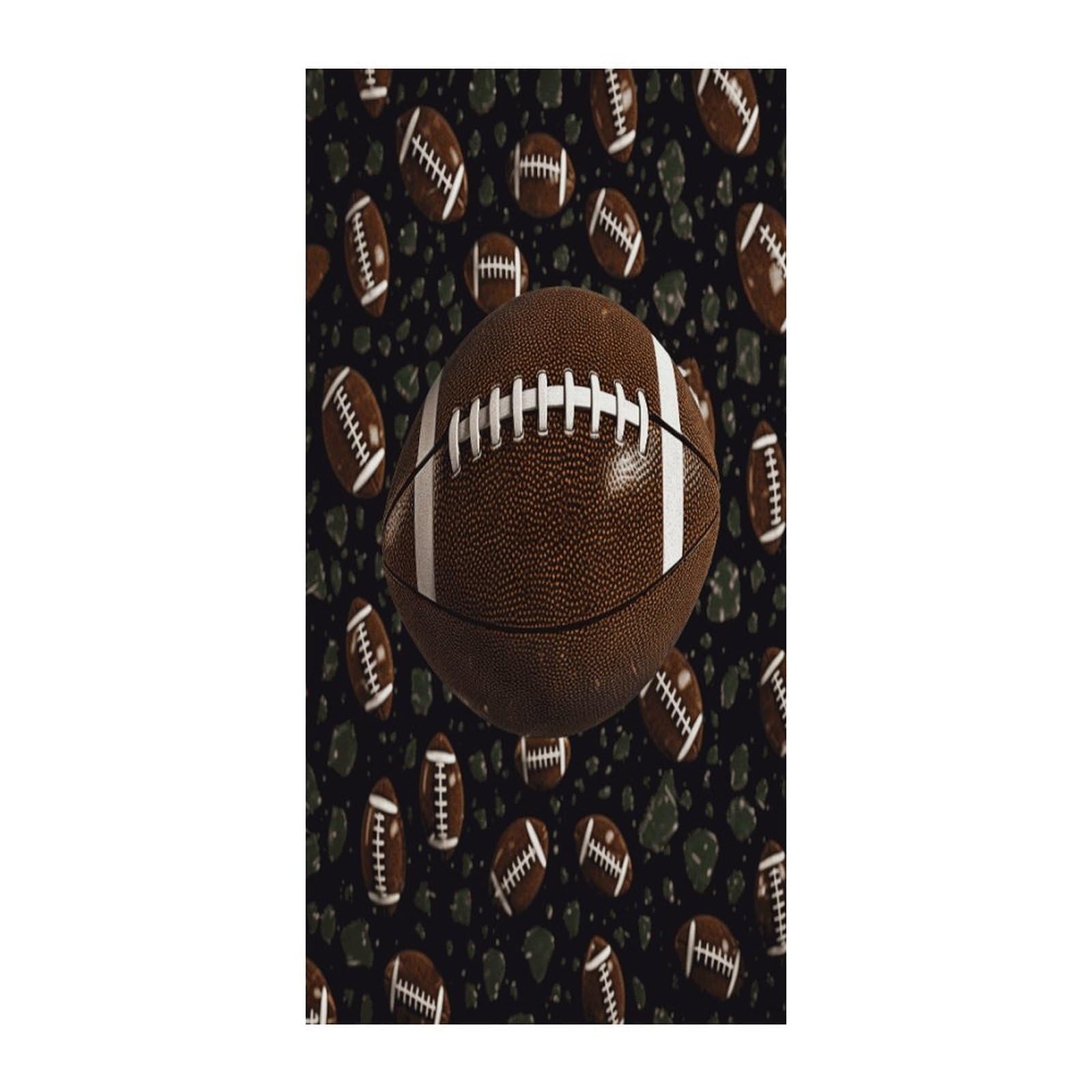 Fekiloot Style Football Green Door Curtain Room Divider Curtains