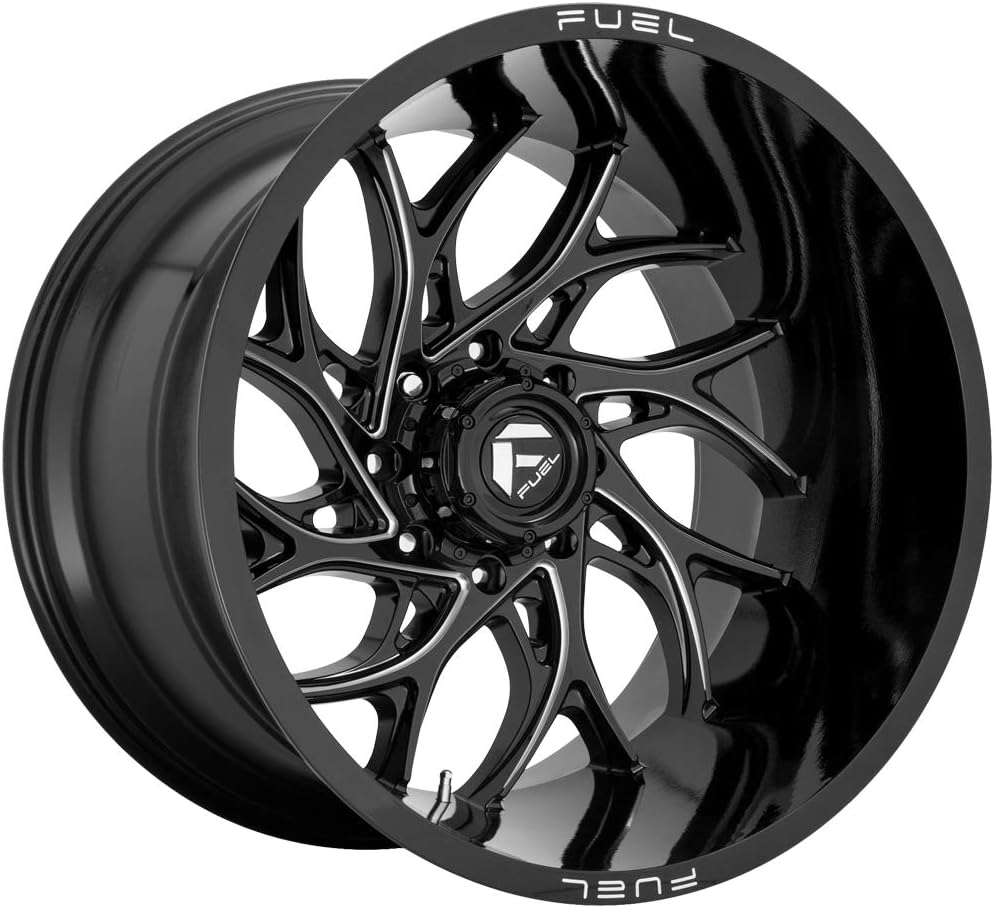 FUEL OFF-ROAD D741 RUNNER 22X12, 8X180, 4.77, -44mm GLOSS BLACK MILLED - D74122201847