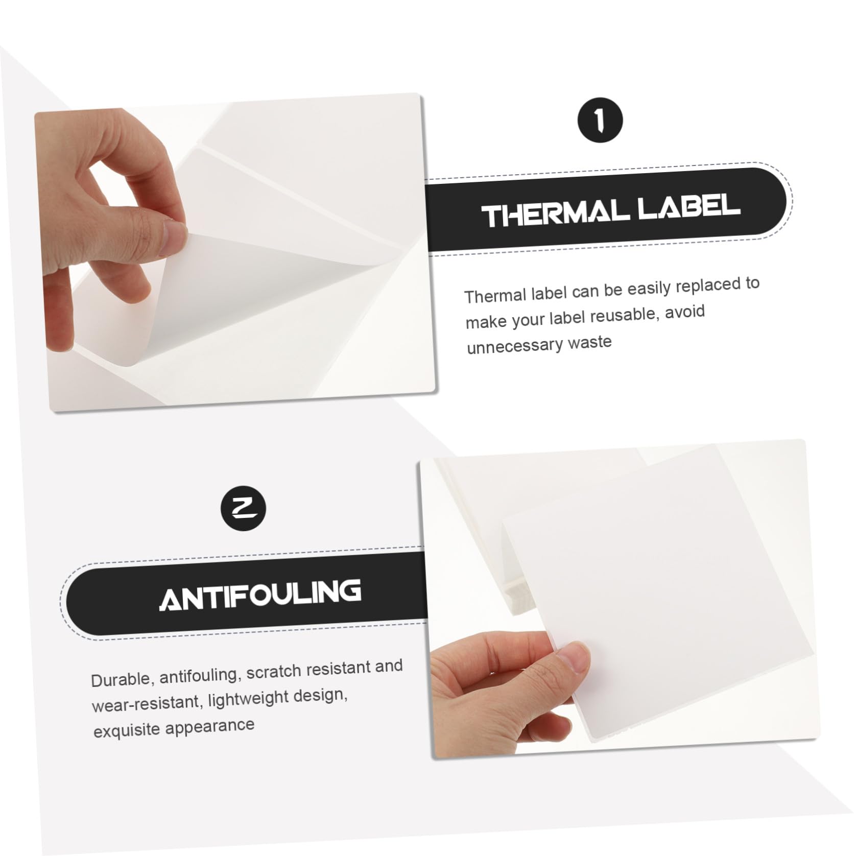 Etichette Termiche Adesive Bianche 100x100 Mm 500 Fogli | Carta Autoadesiva, Formato per Cartellini Prezzo e Piantine, Uso Multiuso