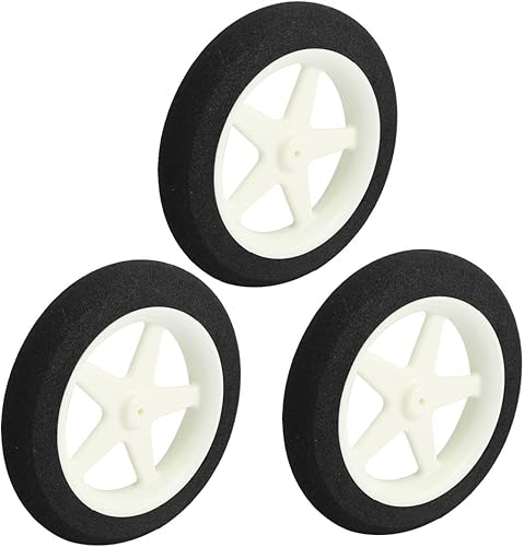 uxcell Rueda ligera estupenda 249.3x41.7 ft m de la esponja de los recambios del planeador del avión de 3pcs RC