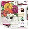 Seed Needs Thumbelina Zinnia Seeds for Planting - Heirloom & Open Pollinated Annual Dwarf Cut Flowers - Grow a Butterfly Garden to Attract Pollinators (1 Pack)