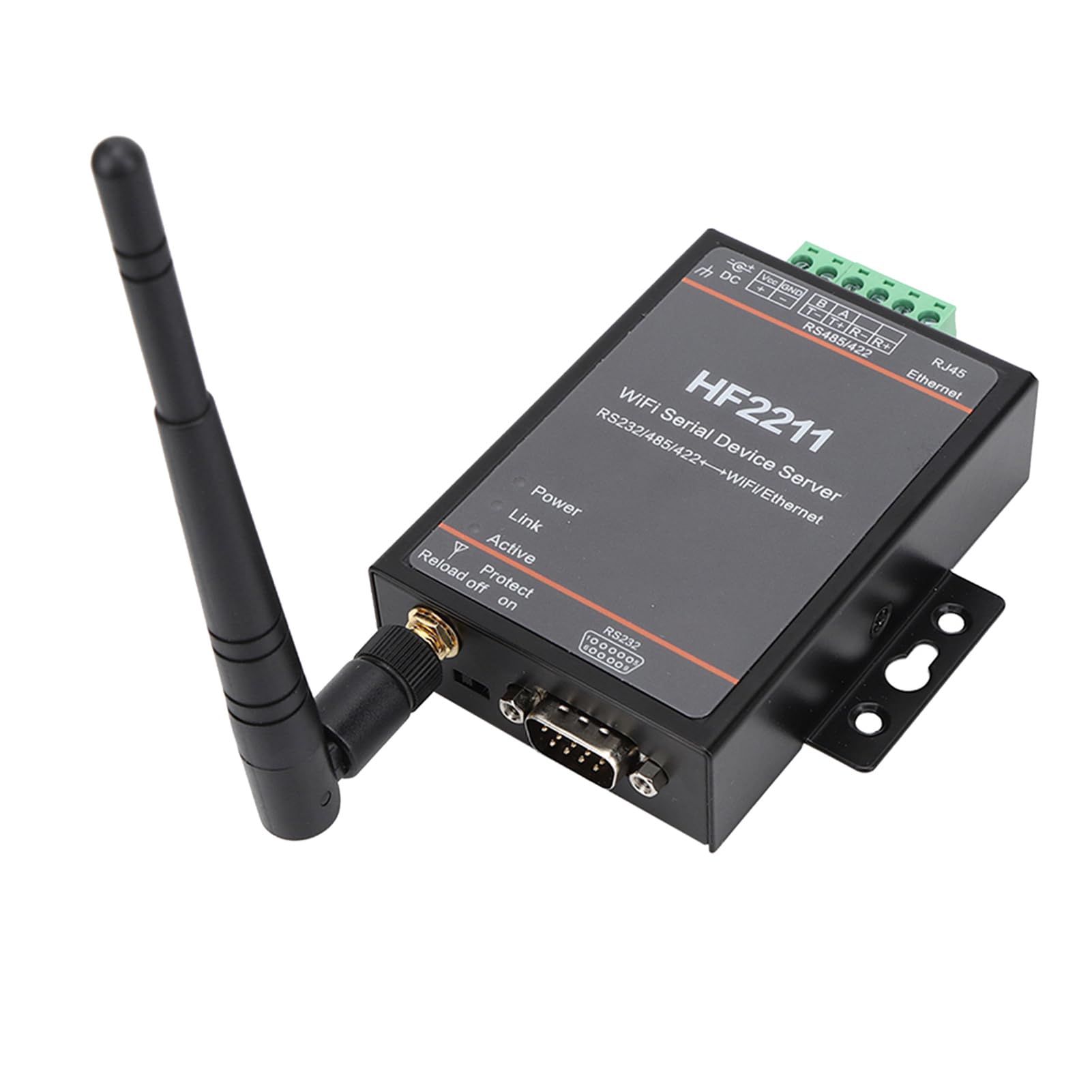 Ausla Server con Porta Seriale HF2211, Convertitore Ethernet con Supporto RS232, Trasferimento Dati Efficiente per Applicazioni di Rete
