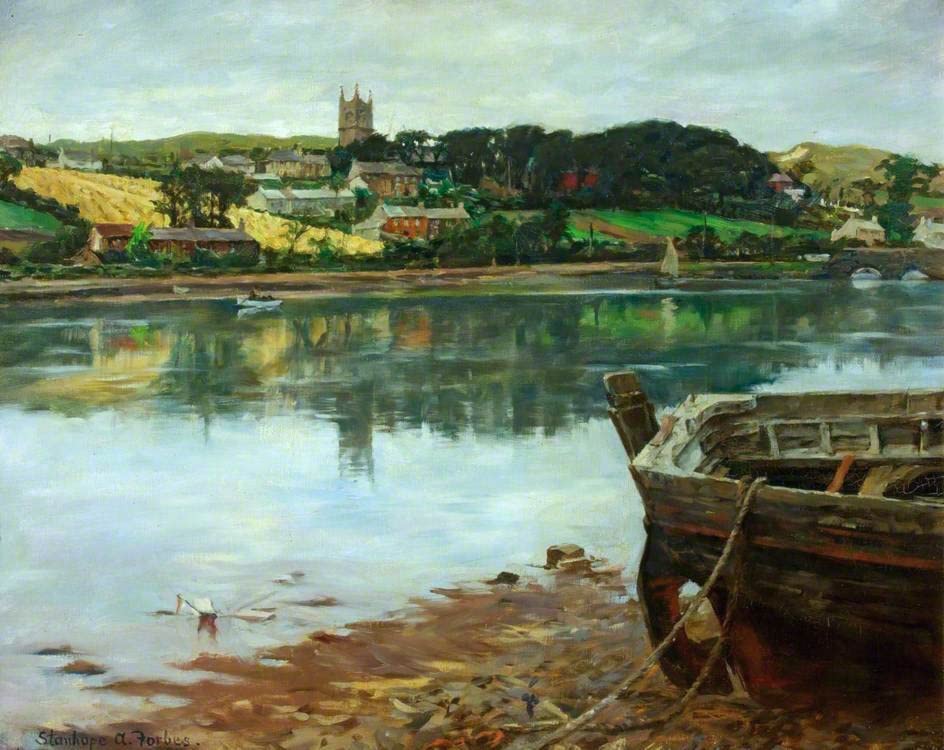 Tableaux sur toile haute définition Les eaux calmes Stanhope Forbes grand format moderne 60x90cm