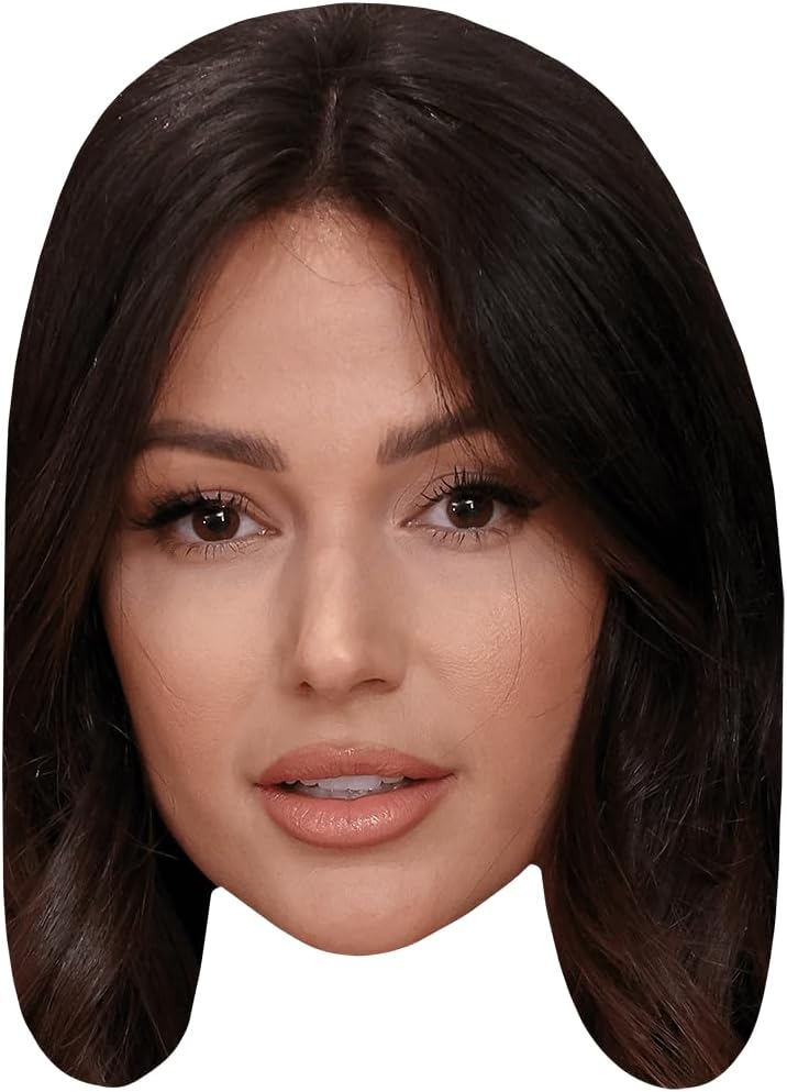 Michelle Keegan (Long Hair) Celebrity Mask, Flat Card Face, Fancy Dress Mask
