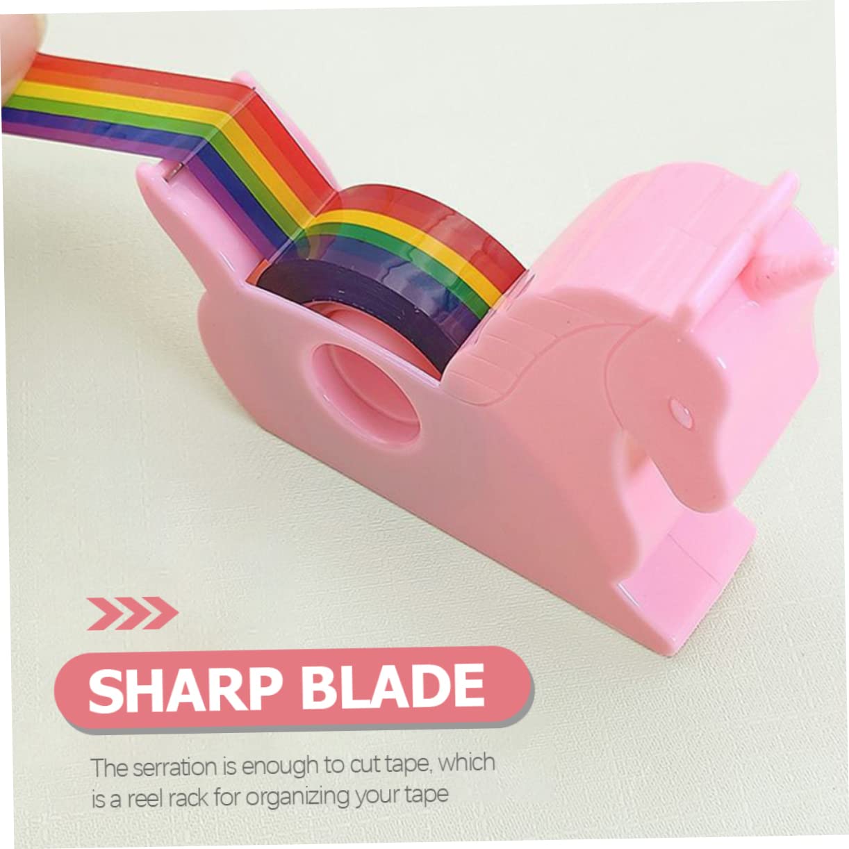 NUOBESTY 6stücke Kawaii Tape Dispenser Kleiner Tape Cutter Für Büro Und Schule Praktisches Werkzeug Zum Schneiden Von Klebeband Für Bastelprojekte Und Scrapbooking