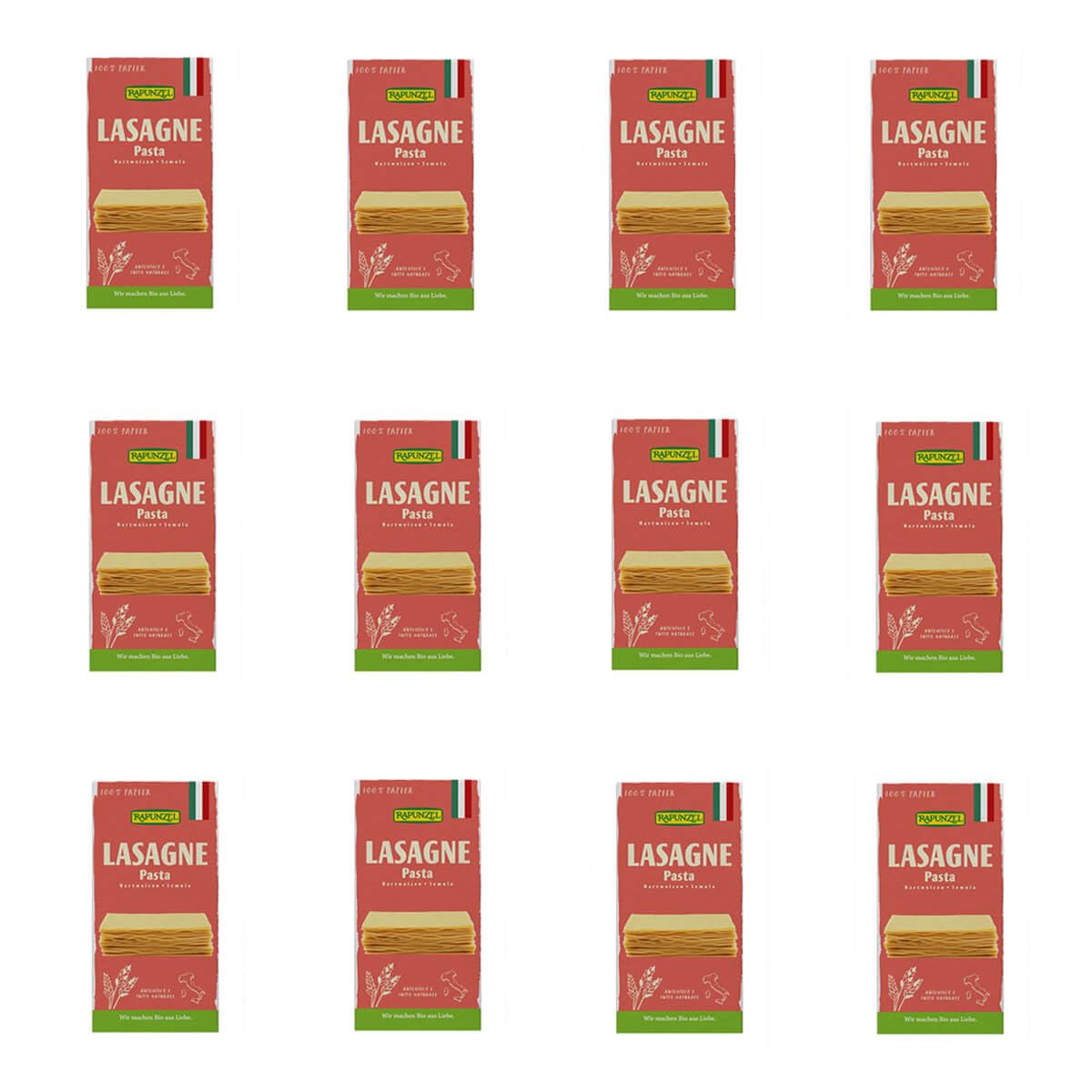 Rapunzel - Lasagne-Platten Semola - 0,25 kg - 12er Pack