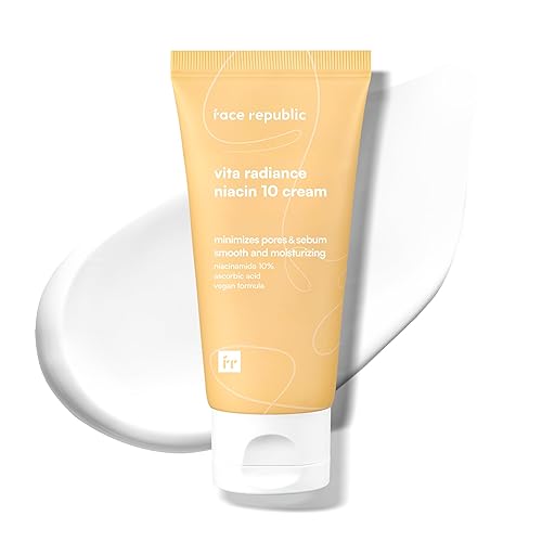 Face Republic Vita Radiance Niacin 10 Cream 1.7 fl oz 1.69 fl oz | Revitalizante, cobertura natural | Niacinamida 10%, ácido ascórbico, pantenol,