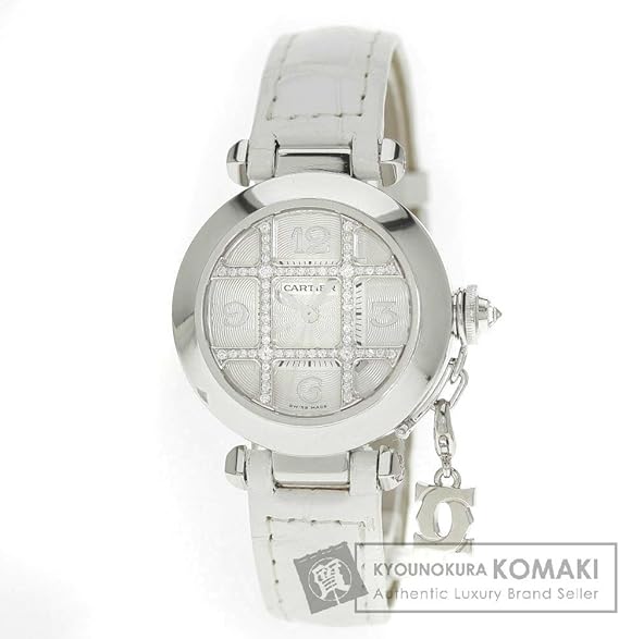 Amazon Cartier カルティエ 2400 32mm C2ベビーチャーム ダイヤモンドグリッド パシャ 腕時計 K18ホワイトゴールド 革 レディース 中古 レディース腕時計 腕時計 通販 Amazon Cartier カルティエ 2400 32mm C2ベビーチャーム ダイヤモンドグリッド パシャ 腕時計 K18ホワイトゴールド 革 レディース 中古 レディース腕時計 腕時計 通販
