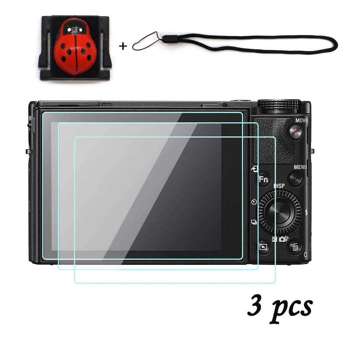 A7C Screen Protector alpha a7C Tempered Glass Screen Protector for Sony Alpha a7C,a7sⅢ,a7s M3 Protection Film Cover(3 pcs Comes with Trinket)