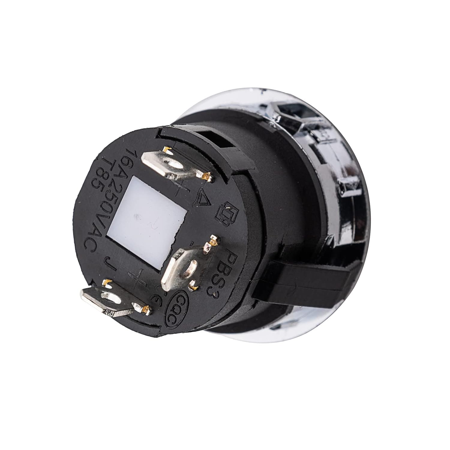 2 Pieces 2.8cm Children's Electric Riding Car Motorcycle Power Switch Round One-Button Start Switch Replacement Parts