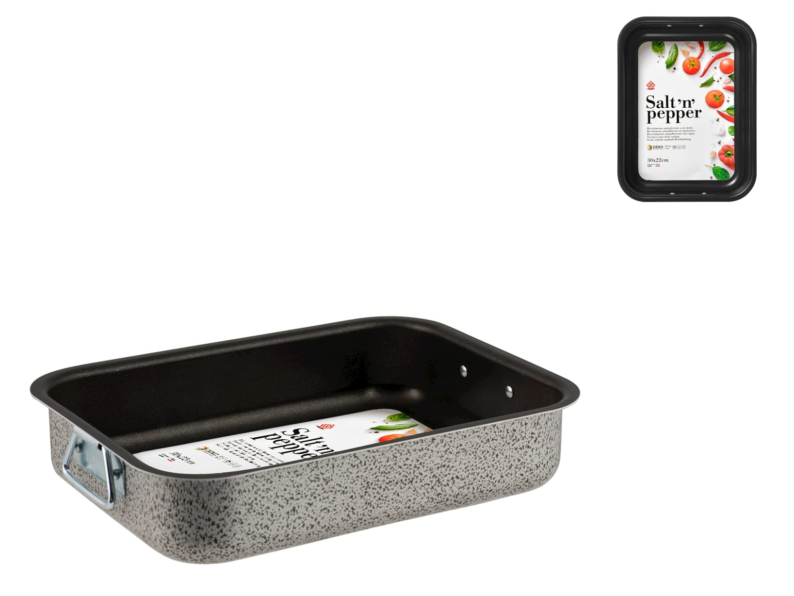 Home Salt N'Pepper Padella in Alluminio, Rivestimento Antiaderente, 22 cm - 5