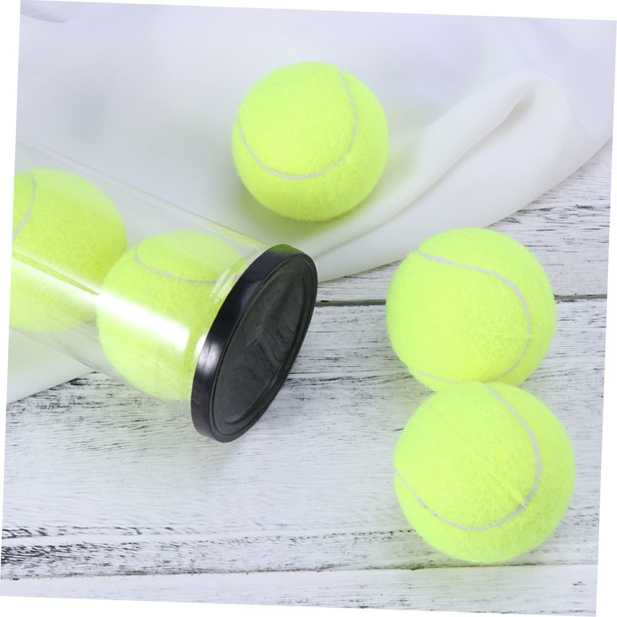 Garneck 3pcs Tennis Cylinder Black Container Black Tennis Balls Exercise Accessories Balls Box Organizer Portable Organizer Wear-Resistant Container PVC