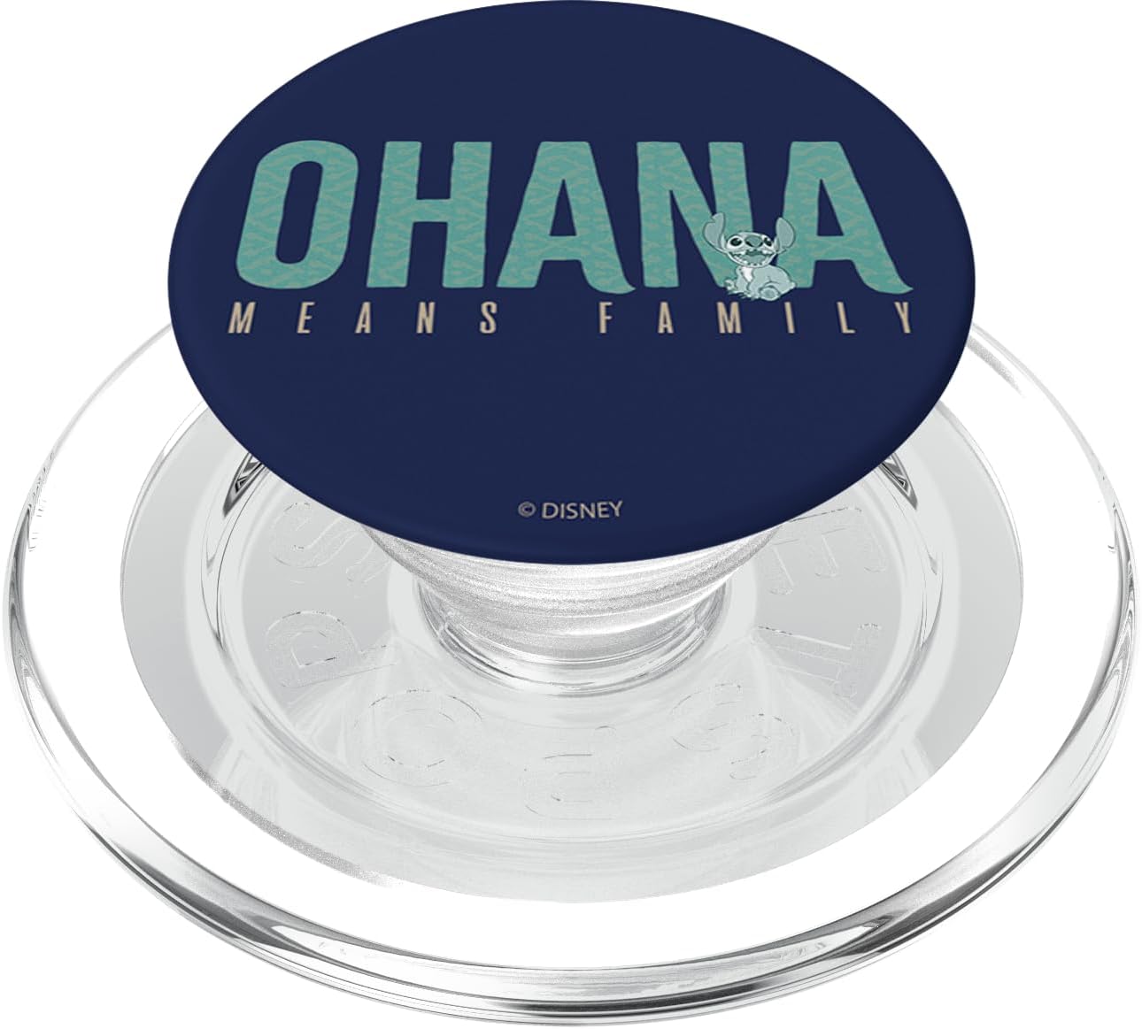 Disney Lilo & Stitch Ohana Means Family Text PopSockets MagSafe PopGrip for iPhone