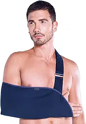 Kestal Tipoia Ortopédica Simples suporte braço ombro punho Azul, Bilateral, M